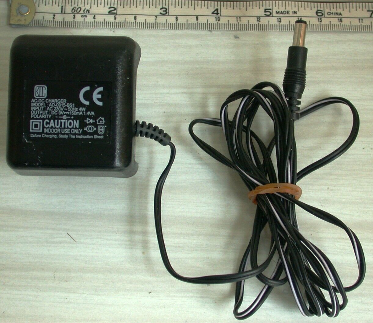 NEW AD-0915-BS1 AC-DC Adaptor 9V 150mA Power Supply Mains Charger UK 3-pin plug